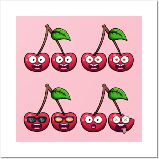 Cute Cherries Posters and Art